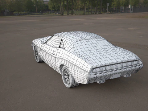 Challenger-1970 3D Model
