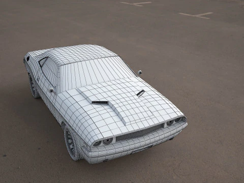 Challenger-1970 3D Model