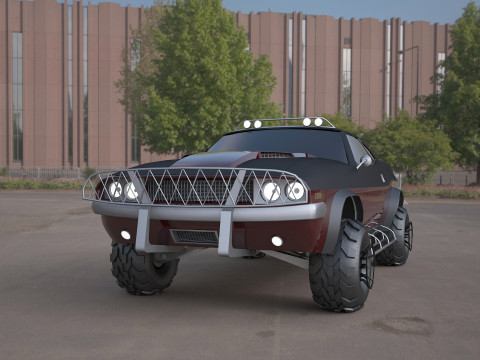 Challenger-1970-suv 3D 모델