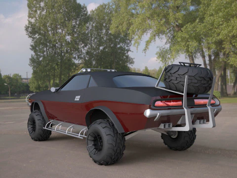 Challenger-1970-suv 3D Model