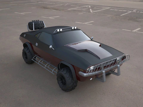 Challenger-1970-suv 3D Model