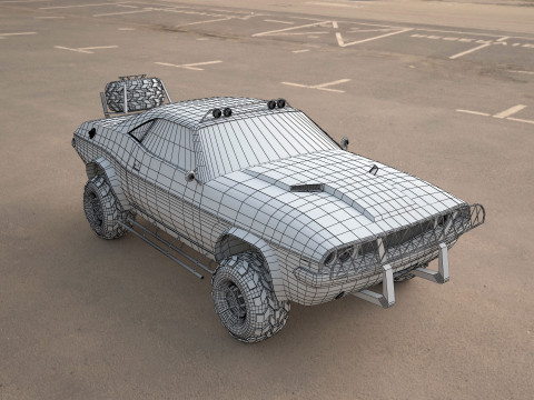 Challenger-1970-suv 3D Модель