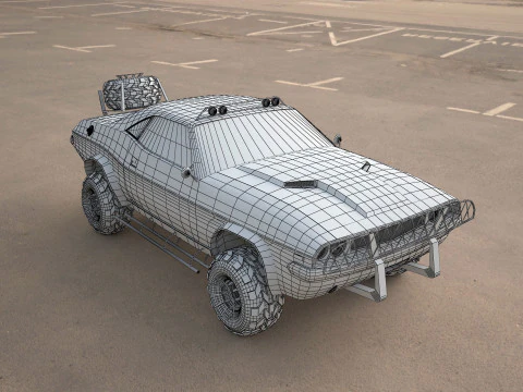 Challenger-1970-suv 3D Model