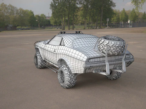 Challenger-1970-suv 3D Model