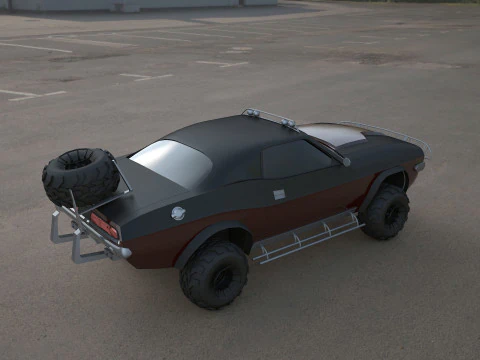 Challenger-1970-suv 3D Model