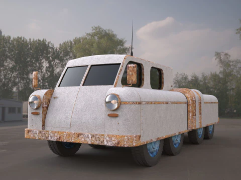 チェリャビンスク ATV 軍用車両 3Dモデル