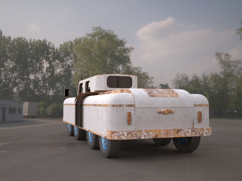 Chelyabinsk ATV Military Vehicle Modelo 3D