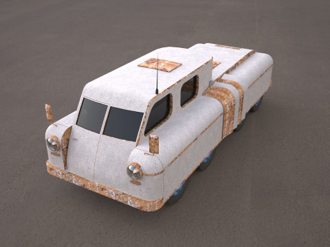 Chelyabinsk ATV Military Vehicle Modelo 3D