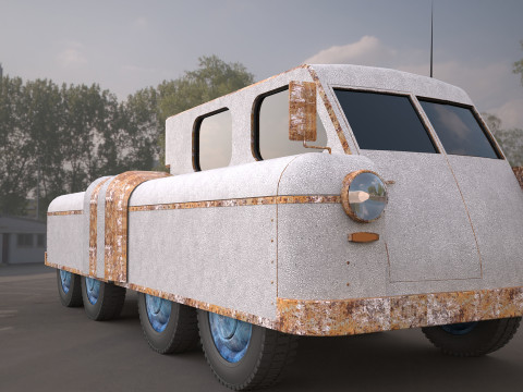 Chelyabinsk ATV Military Vehicle Modelo 3D