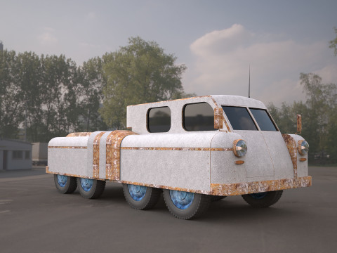 Chelyabinsk ATV Military Vehicle Modelo 3D