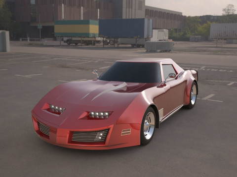 Chevrolet corvette c3 3D मॉडल