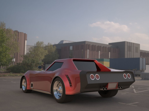 Chevrolet corvette c3 3D मॉडल