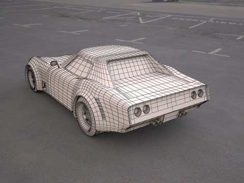Chevrolet corvette c3 3D मॉडल