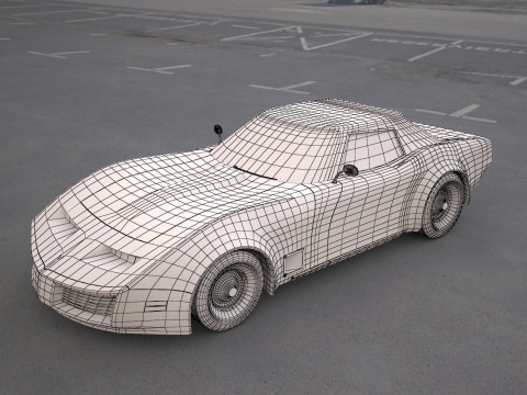 Chevrolet corvette c3 3D मॉडल