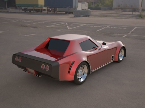 Chevrolet corvette c3 3D मॉडल