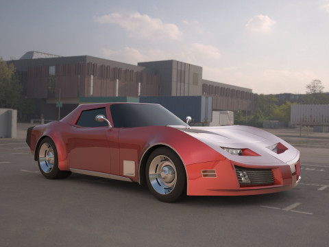 Chevrolet corvette c3 3D मॉडल