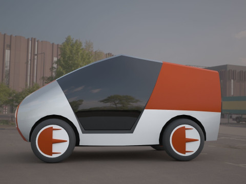 Citroen concept electric 3d car Modèle 3D