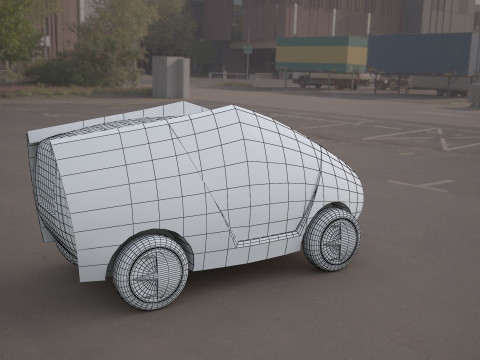 Citroen concept electric 3d car Modèle 3D