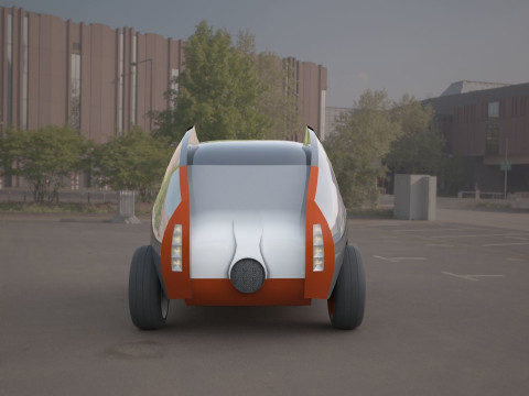 Citroen concept electric 3d car Modèle 3D