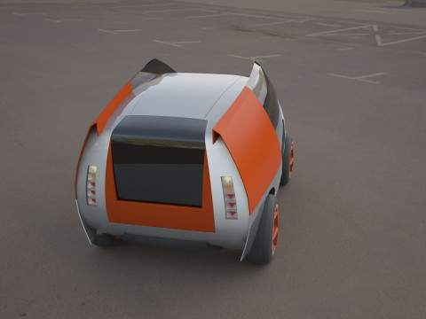 Citroen concept electric 3d car Modèle 3D