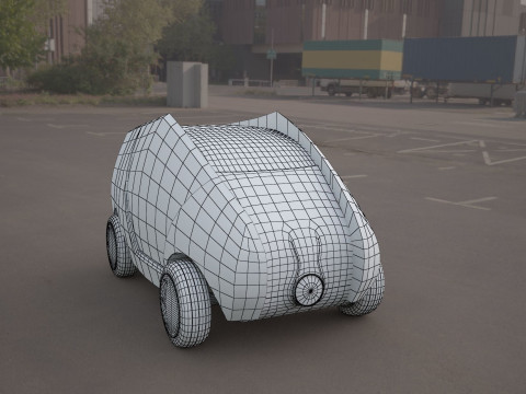 Citroen concept electric 3d car Modèle 3D