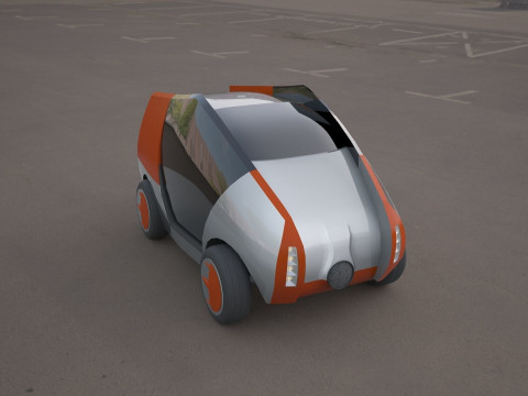 Citroen concept electric 3d car Modèle 3D