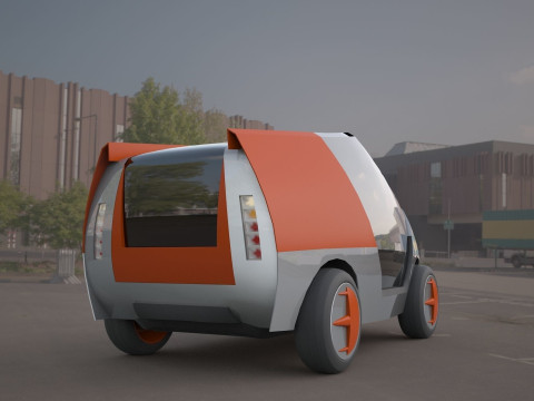 Citroen concept electric 3d car Modèle 3D