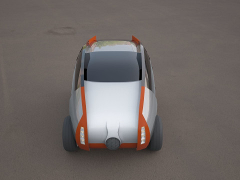 Citroen concept electric 3d car Modèle 3D