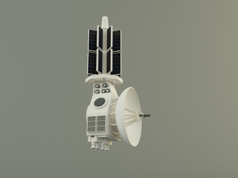 Communication satellite 61 3D 모델