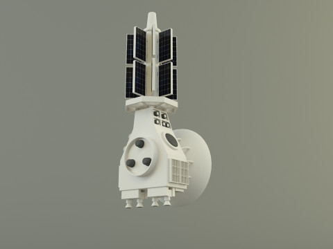 Communication satellite 61 3D 모델