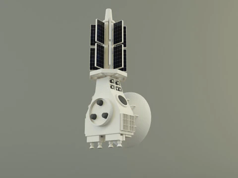Communication satellite 61 3D Model