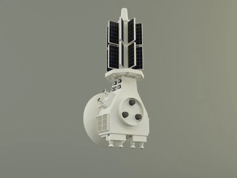 Communication satellite 61 3D Model
