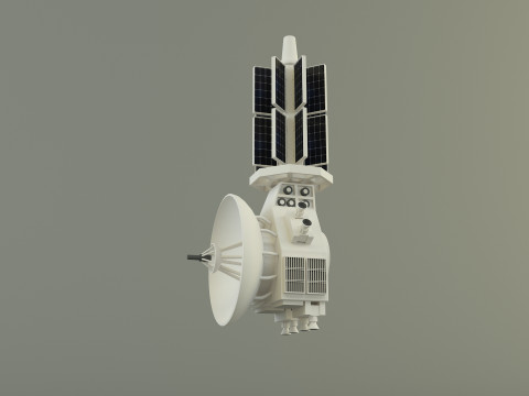 Communication satellite 61 3D 모델