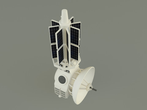 Communication satellite 61 3D 모델