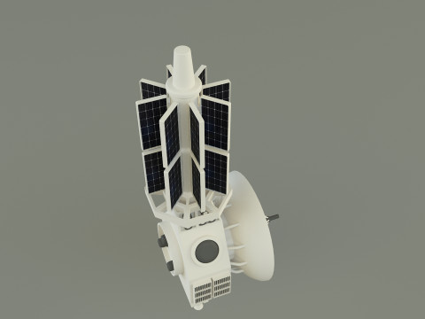 Communication satellite 61 3D 모델