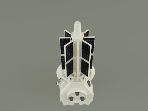 Communication satellite 61 3D 모델