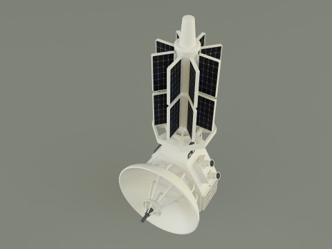 Communication satellite 61 3D 모델