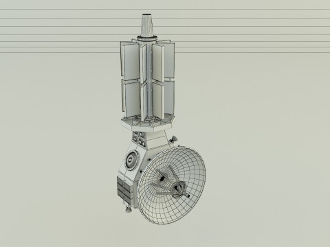 Communication satellite 61 3D 모델