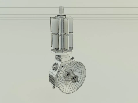 Communication satellite 61 3D Model