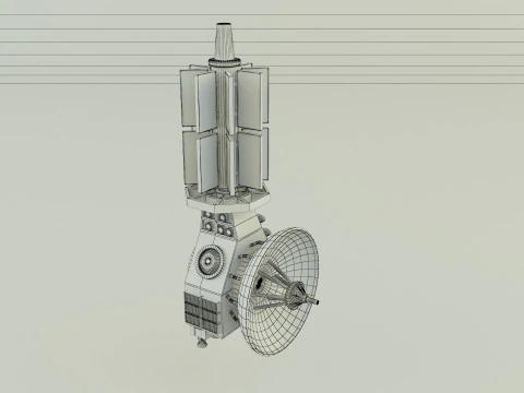 Communication satellite 61 3D Model