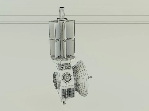 Communication satellite 61 3D Model