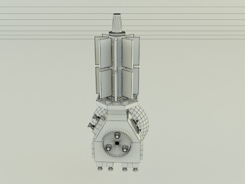 Communication satellite 61 3D 모델