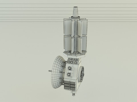 Communication satellite 61 3D 모델