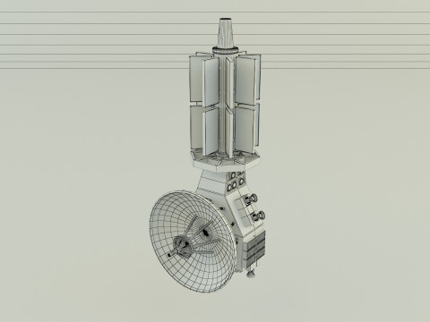 Communication satellite 61 3D 모델