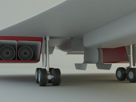 Concorde passenger plane model Modelo 3D