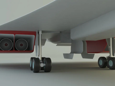 Concorde passenger plane model 3D Model