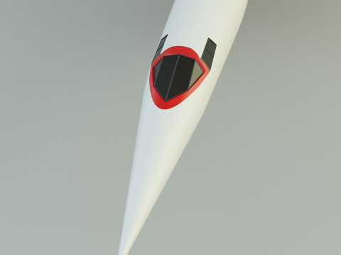 Concorde passenger plane model Modelo 3D