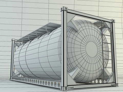 Container tank Model 3D