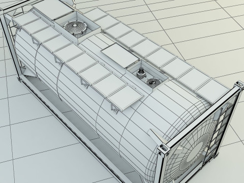 Container tank Model 3D