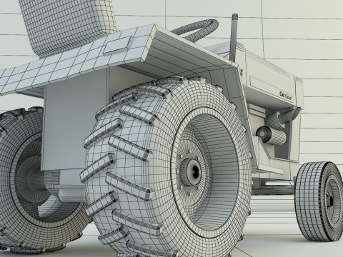 Cub Cadet 128 tractor 3D Model